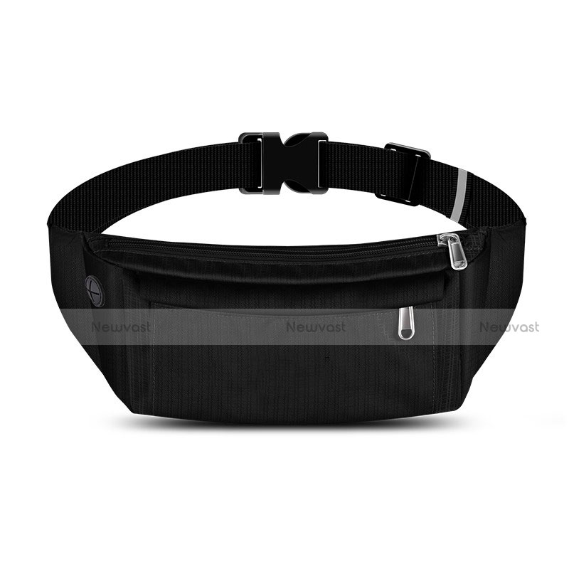 Universal Gym Sport Running Jog Belt Loop Strap Case S04 Black