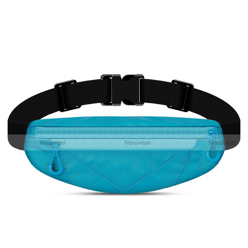 Universal Gym Sport Running Jog Belt Loop Strap Case S05 Sky Blue