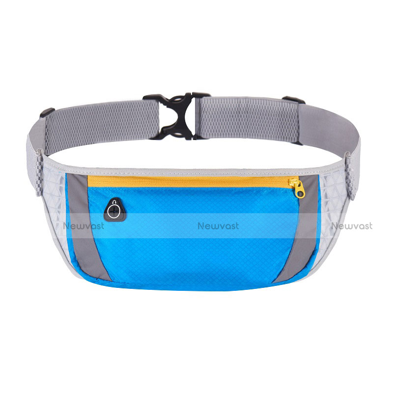 Universal Gym Sport Running Jog Belt Loop Strap Case S08 Sky Blue