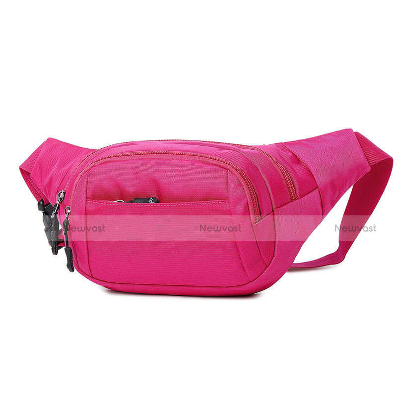 Universal Gym Sport Running Jog Belt Loop Strap Case S12 Hot Pink