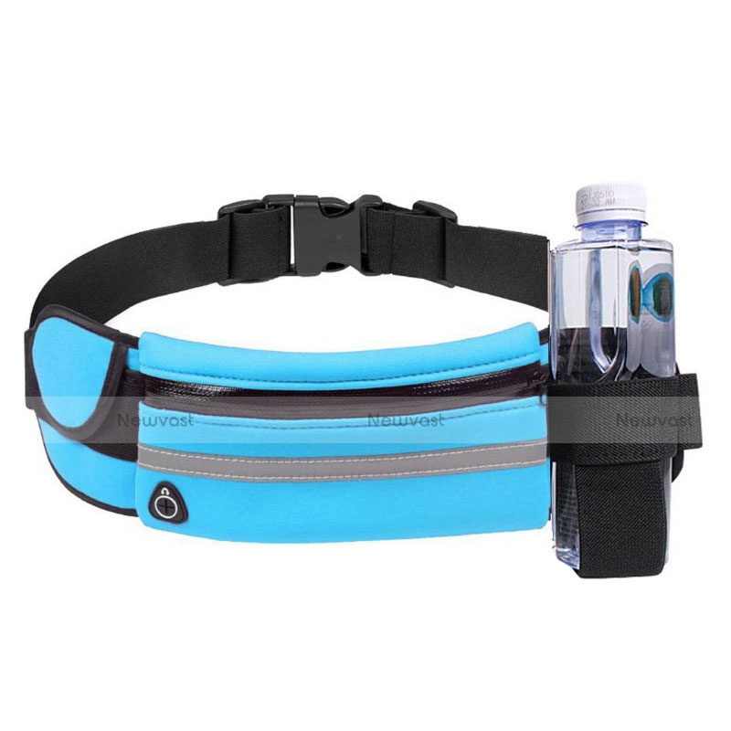 Universal Gym Sport Running Jog Belt Loop Strap Case S16 Sky Blue