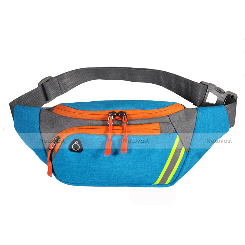 Universal Gym Sport Running Jog Belt Loop Strap Case S19 Sky Blue