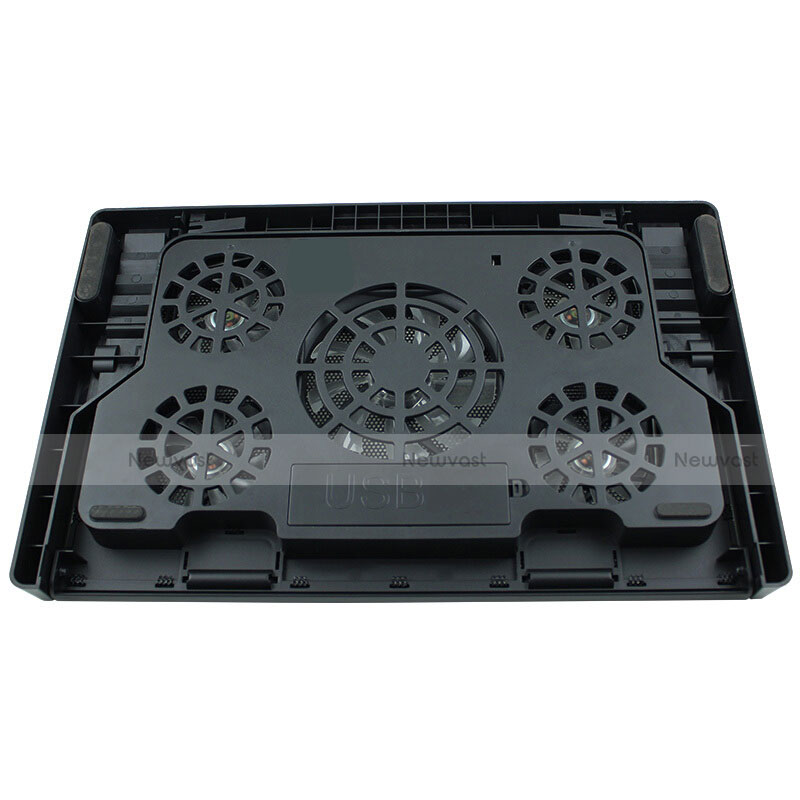 Universal Laptop Stand Notebook Holder Cooling Pad USB Fans 9 inch to 16 inch M01 for Apple MacBook Pro 13 inch Black