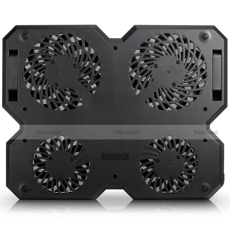 Universal Laptop Stand Notebook Holder Cooling Pad USB Fans 9 inch to 16 inch M06 for Apple MacBook Pro 13 inch (2020) Black