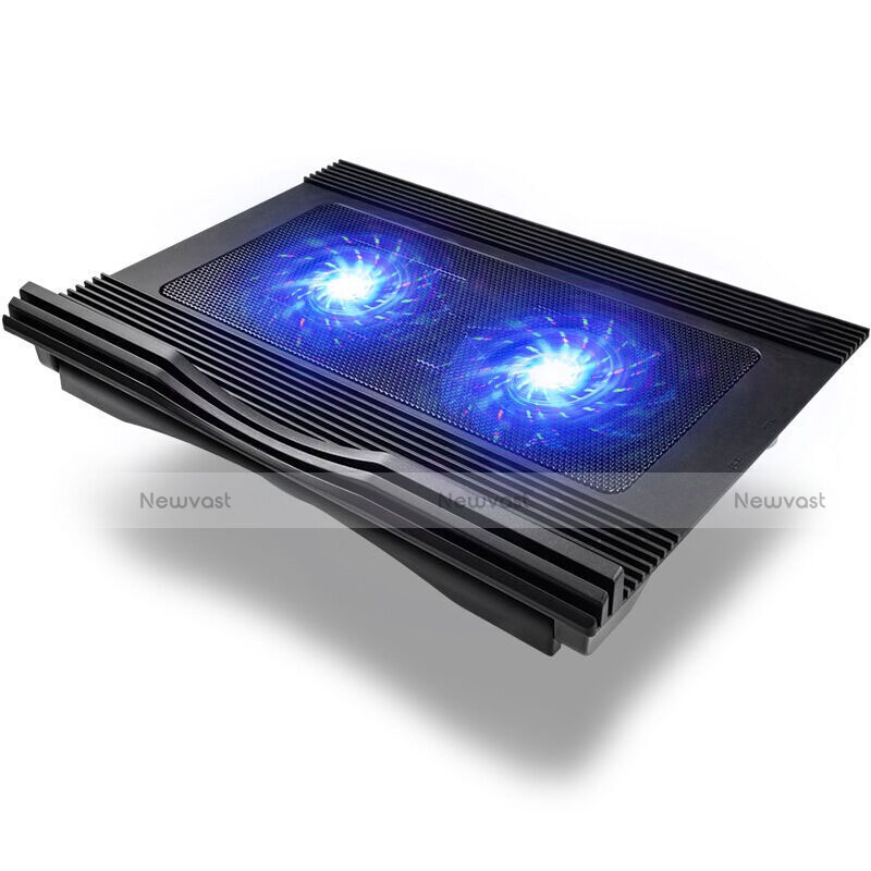 Universal Laptop Stand Notebook Holder Cooling Pad USB Fans 9 inch to 16 inch M10 for Apple MacBook Air 13 inch Black