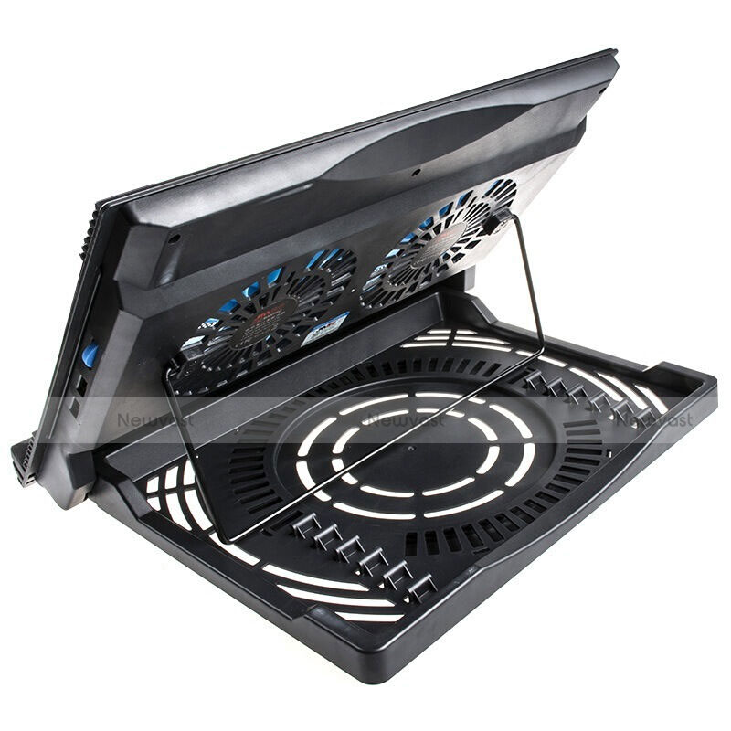 Universal Laptop Stand Notebook Holder Cooling Pad USB Fans 9 inch to 16 inch M10 for Huawei Honor MagicBook 14 Black