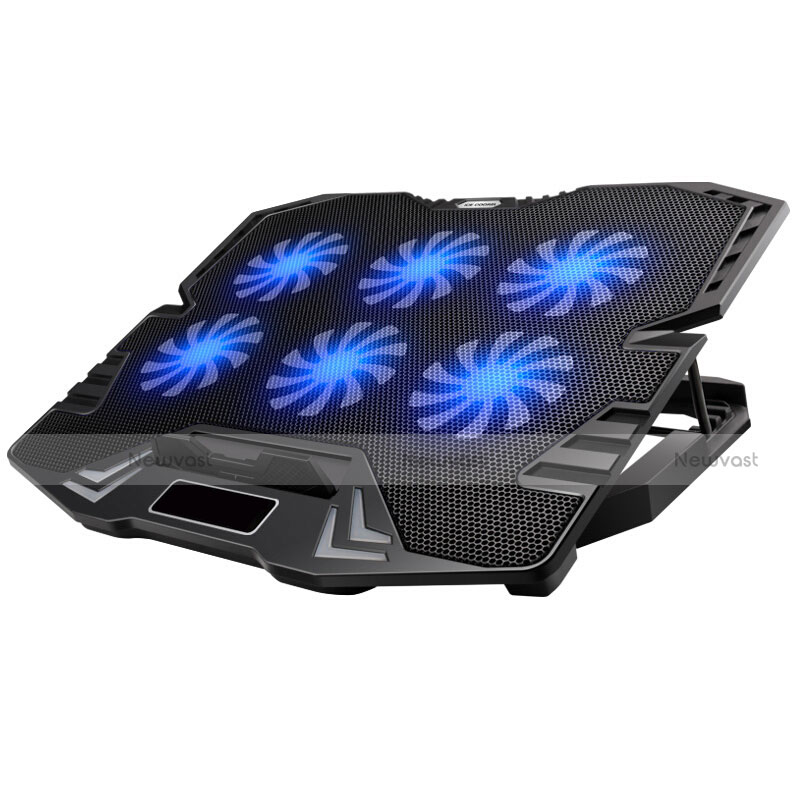 Universal Laptop Stand Notebook Holder Cooling Pad USB Fans 9 inch to 16 inch M15 for Huawei Honor MagicBook 15 Black