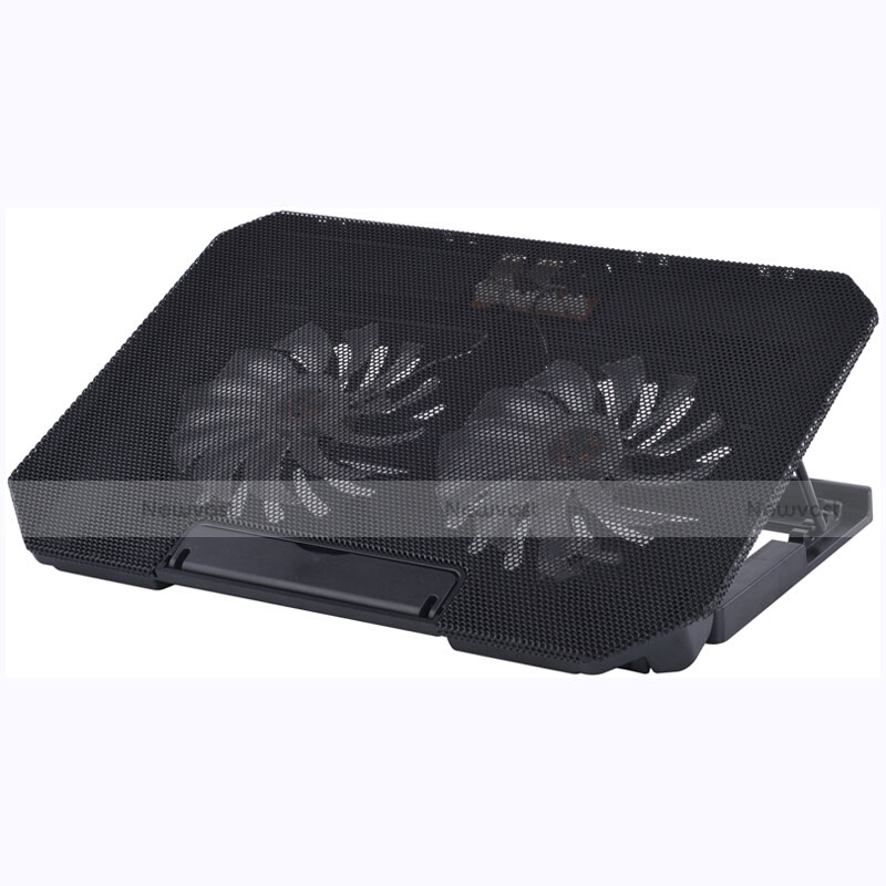 Universal Laptop Stand Notebook Holder Cooling Pad USB Fans 9 inch to 16 inch M16 for Apple MacBook Air 11 inch Black