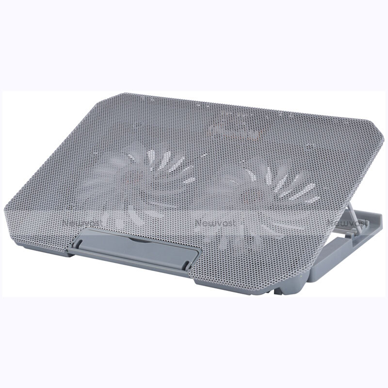 Universal Laptop Stand Notebook Holder Cooling Pad USB Fans 9 inch to 16 inch M16 for Apple MacBook Air 11 inch Silver