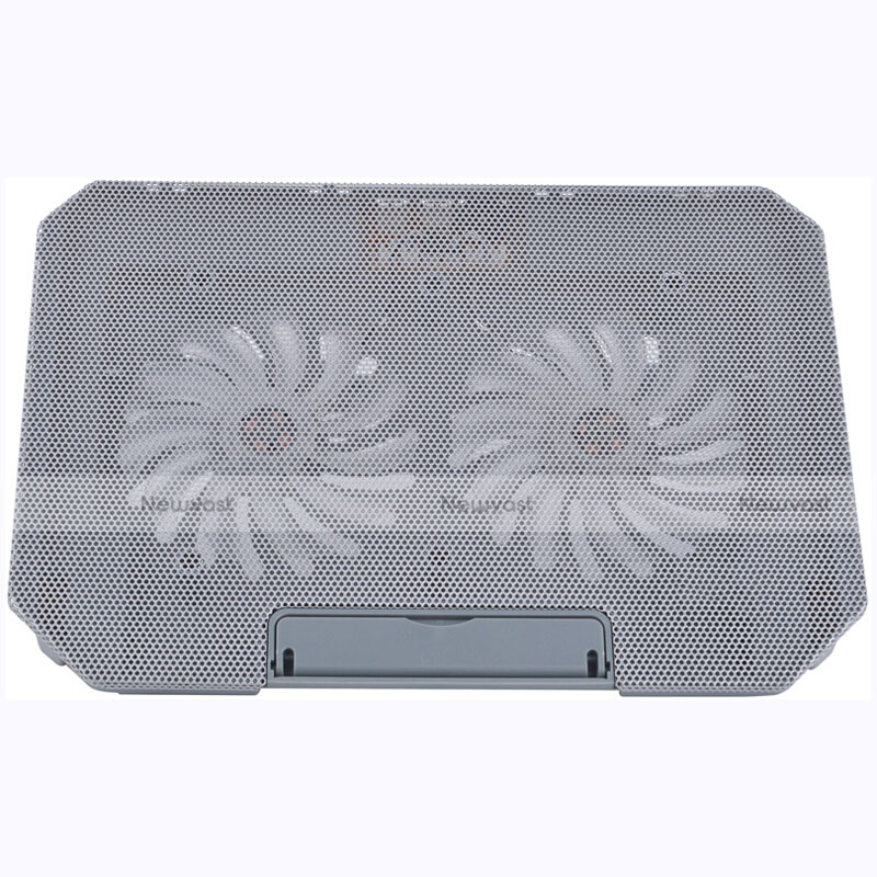 Universal Laptop Stand Notebook Holder Cooling Pad USB Fans 9 inch to 16 inch M16 for Apple MacBook Air 11 inch Silver