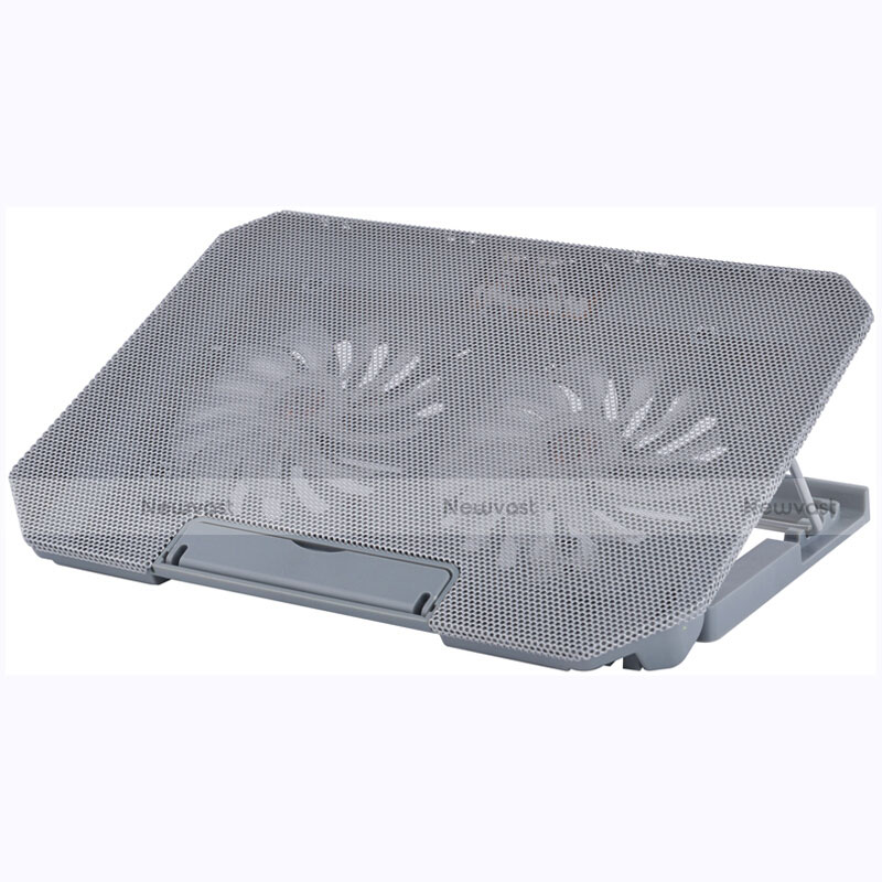 Universal Laptop Stand Notebook Holder Cooling Pad USB Fans 9 inch to 16 inch M16 for Apple MacBook Pro 13 inch Silver