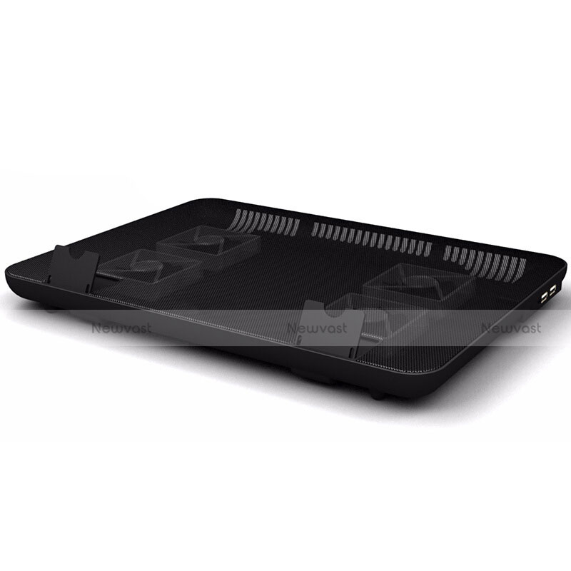 Universal Laptop Stand Notebook Holder Cooling Pad USB Fans 9 inch to 16 inch M21 for Apple MacBook 12 inch Black