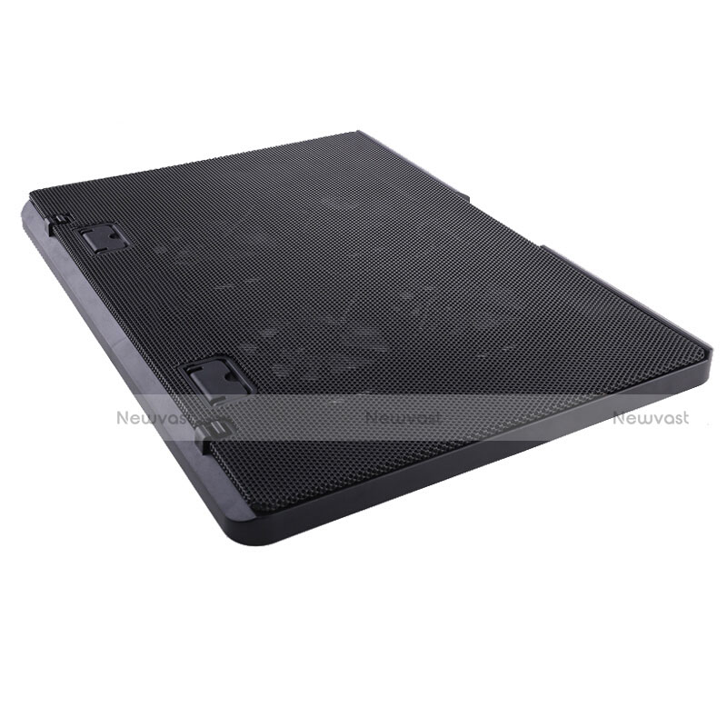 Universal Laptop Stand Notebook Holder Cooling Pad USB Fans 9 inch to 16 inch M22 for Apple MacBook 12 inch Black