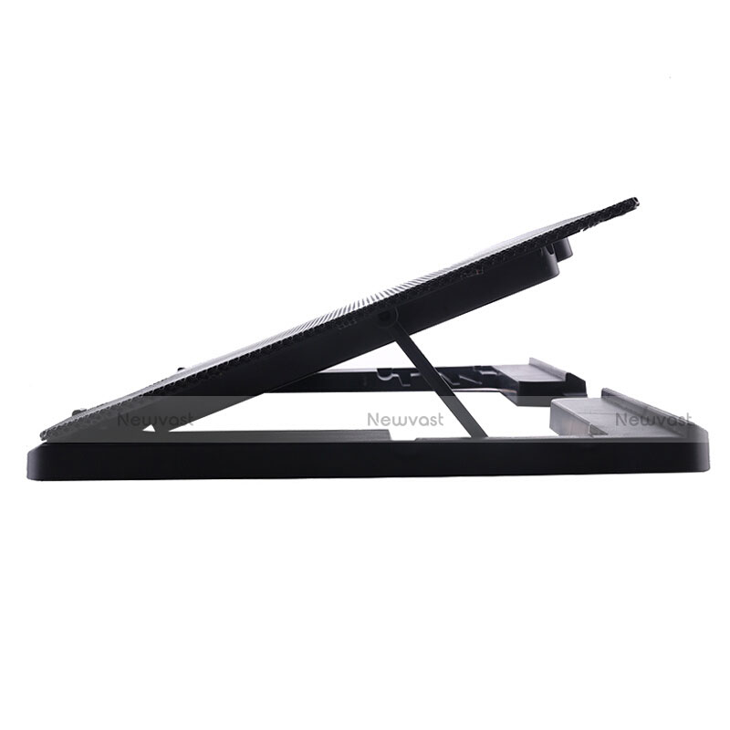 Universal Laptop Stand Notebook Holder Cooling Pad USB Fans 9 inch to 16 inch M22 for Apple MacBook Air 13 inch Black