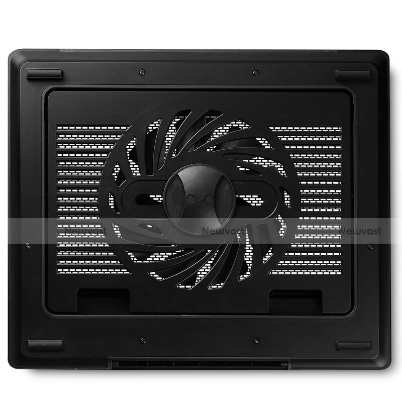 Universal Laptop Stand Notebook Holder Cooling Pad USB Fans 9 inch to 16 inch M23 for Apple MacBook 12 inch Black