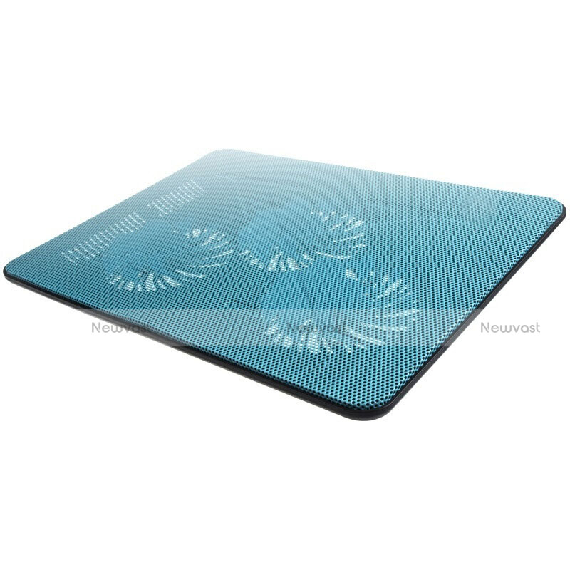 Universal Laptop Stand Notebook Holder Cooling Pad USB Fans 9 inch to 17 inch L04 for Apple MacBook 12 inch Blue
