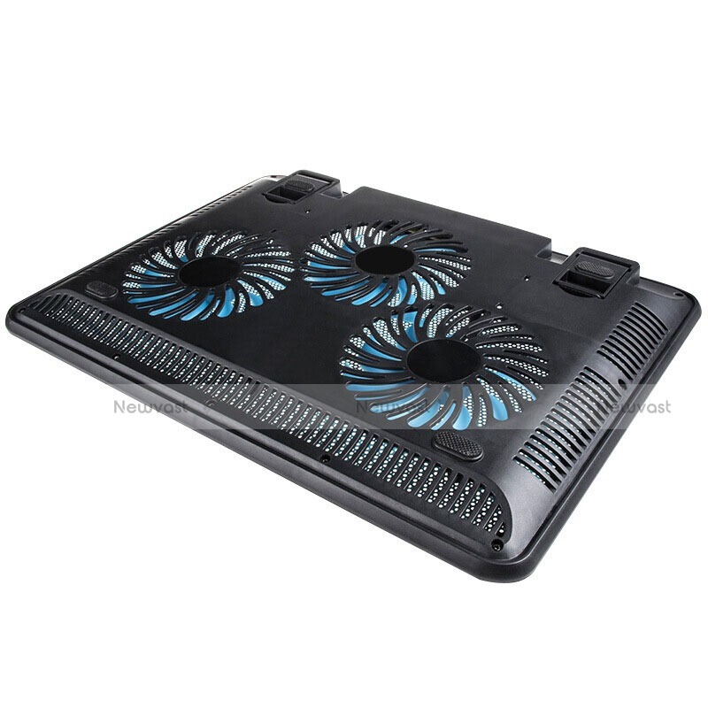 Universal Laptop Stand Notebook Holder Cooling Pad USB Fans 9 inch to 17 inch L04 for Apple MacBook Pro 15 inch Retina Blue