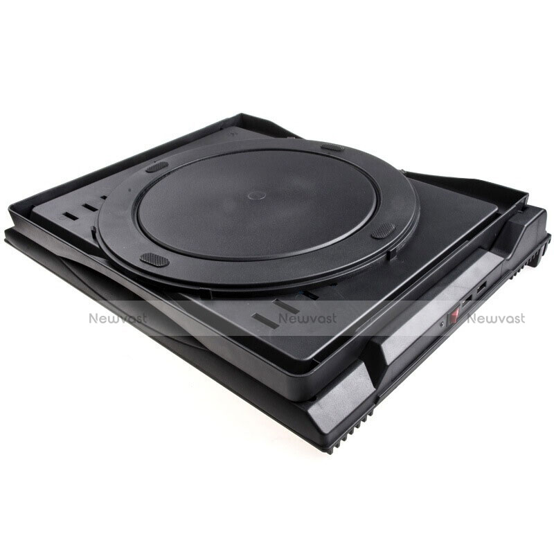 Universal Laptop Stand Notebook Holder Cooling Pad USB Fans 9 inch to 17 inch L05 for Apple MacBook 12 inch Black