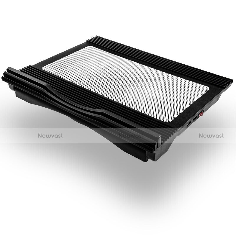 Universal Laptop Stand Notebook Holder Cooling Pad USB Fans 9 inch to 17 inch L05 for Apple MacBook Pro 15 inch Black