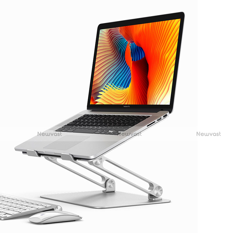 Universal Laptop Stand Notebook Holder K02 for Samsung Galaxy Book Flex 15.6 NP950QCG Silver