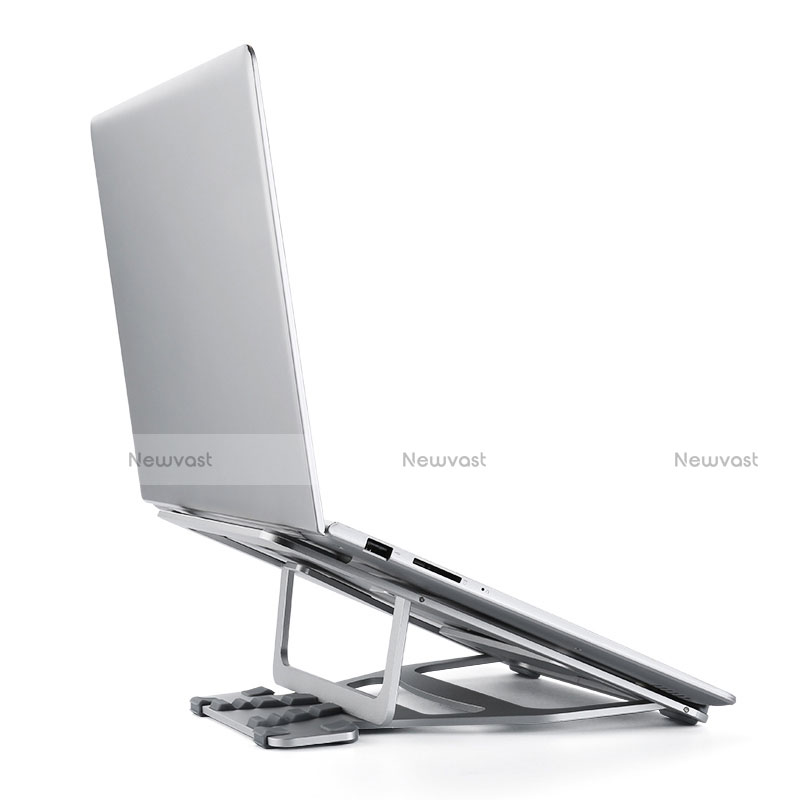 Universal Laptop Stand Notebook Holder K03 for Samsung Galaxy Book Flex 13.3 NP930QCG Silver