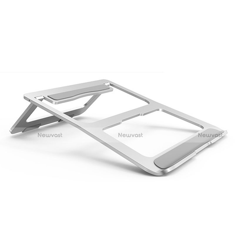 Universal Laptop Stand Notebook Holder K05 for Samsung Galaxy Book Flex 15.6 NP950QCG Silver