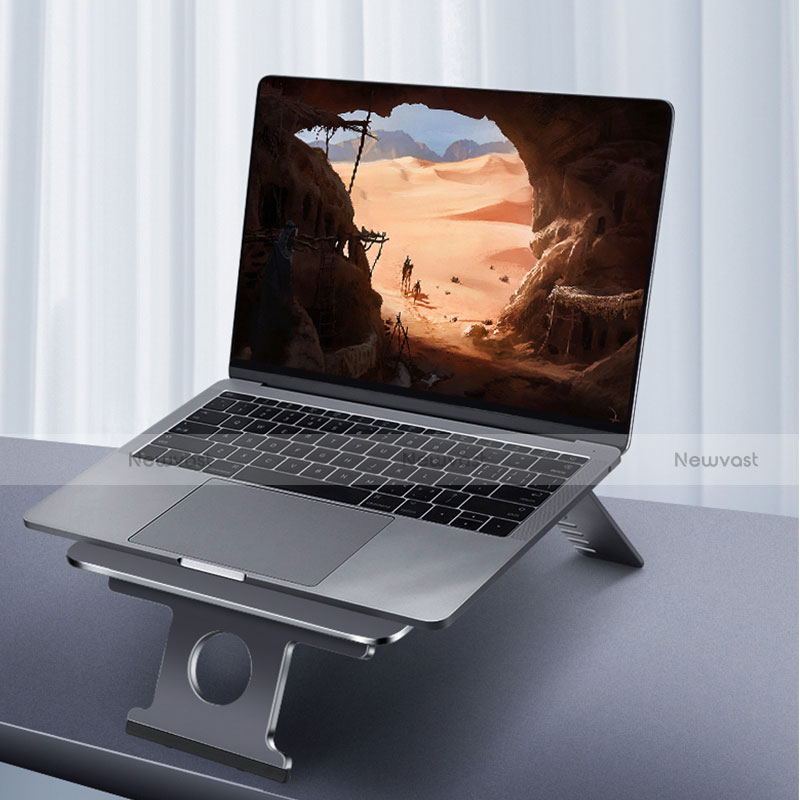 Universal Laptop Stand Notebook Holder K06 for Apple MacBook 12 inch Dark Gray