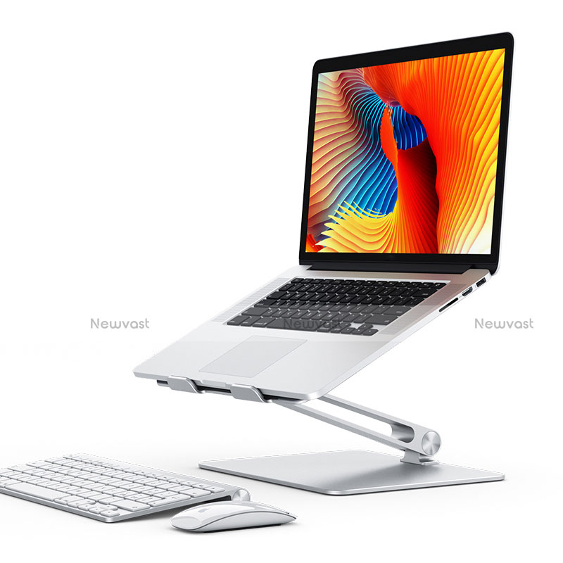 Universal Laptop Stand Notebook Holder K07 for Samsung Galaxy Book Flex 15.6 NP950QCG Silver