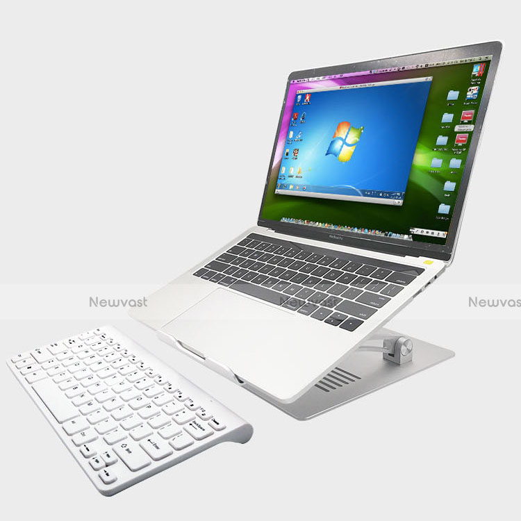 Universal Laptop Stand Notebook Holder K08 for Samsung Galaxy Book Flex 13.3 NP930QCG Silver