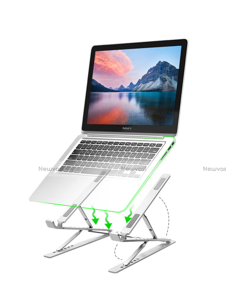 Universal Laptop Stand Notebook Holder K09 for Huawei Honor MagicBook 15 Silver