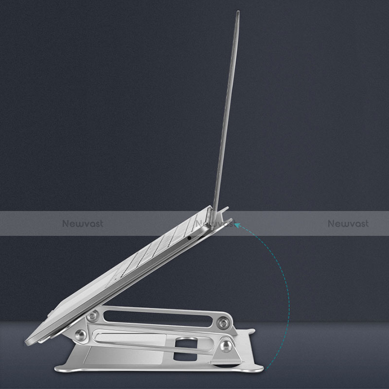 Universal Laptop Stand Notebook Holder K12 for Samsung Galaxy Book Flex 13.3 NP930QCG Silver