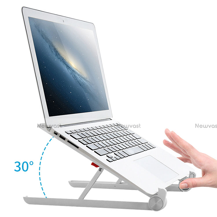 Universal Laptop Stand Notebook Holder K13 for Samsung Galaxy Book Flex 15.6 NP950QCG Silver