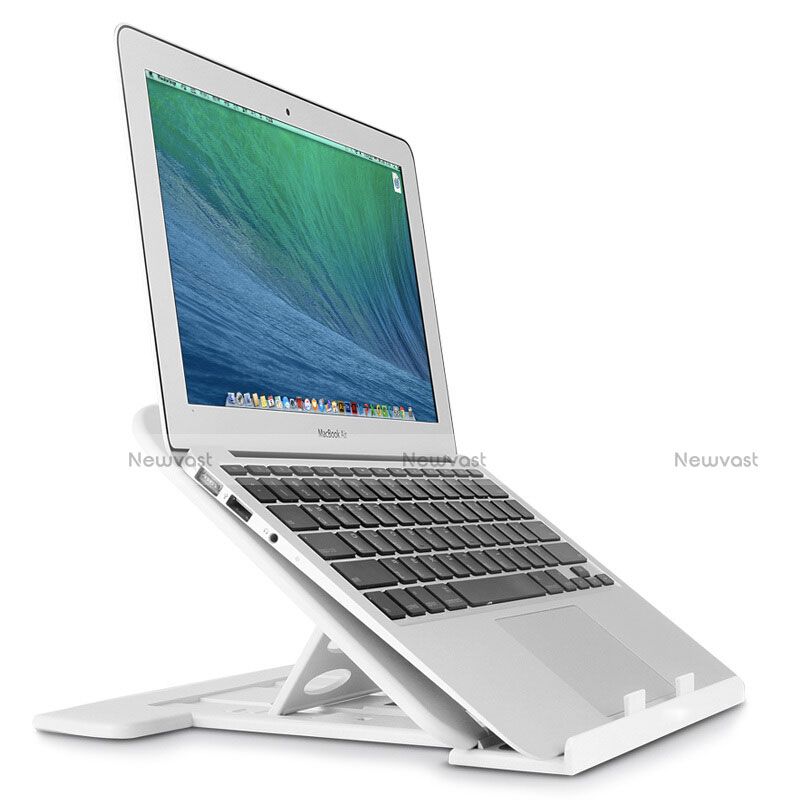 Universal Laptop Stand Notebook Holder S02 for Apple MacBook 12 inch Silver