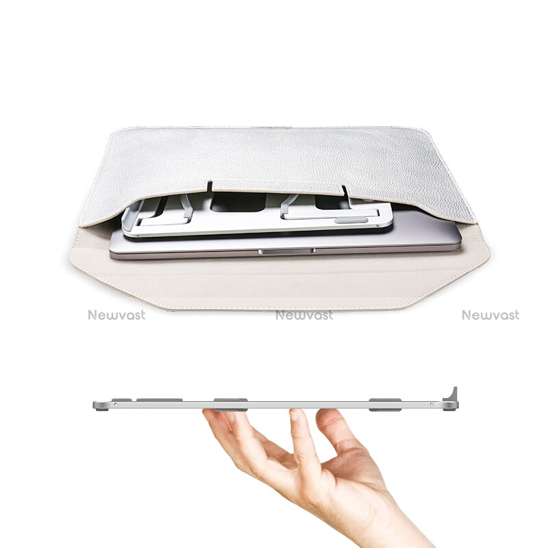 Universal Laptop Stand Notebook Holder S03 for Samsung Galaxy Book Flex 13.3 NP930QCG Silver