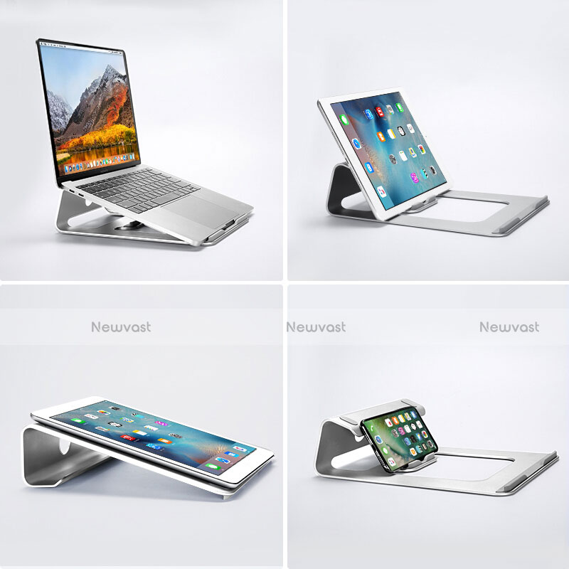 Universal Laptop Stand Notebook Holder S04 for Apple MacBook 12 inch Silver