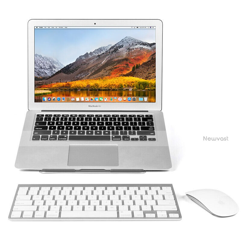 Universal Laptop Stand Notebook Holder S04 for Apple MacBook Pro 13 inch (2020) Silver