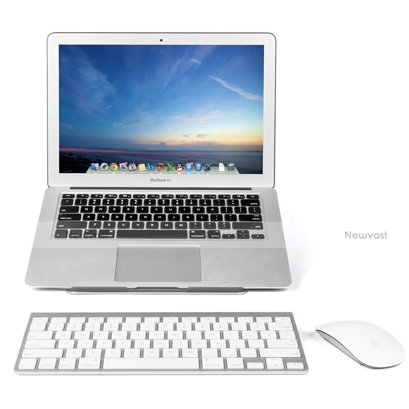 Universal Laptop Stand Notebook Holder S05 for Apple MacBook Pro 13 inch Silver