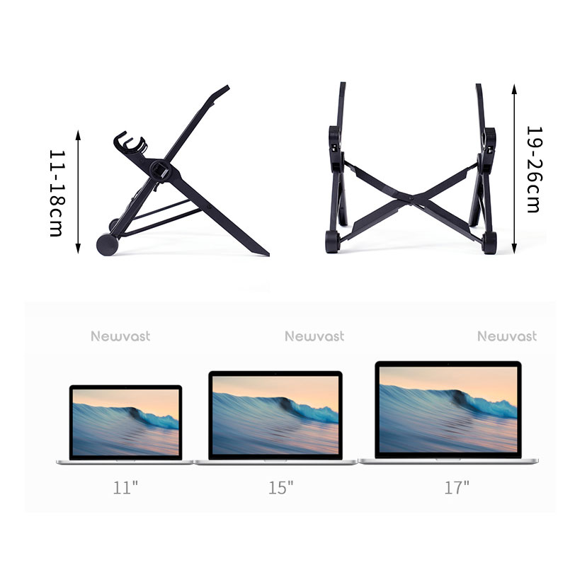 Universal Laptop Stand Notebook Holder S14 for Samsung Galaxy Book Flex 15.6 NP950QCG Black