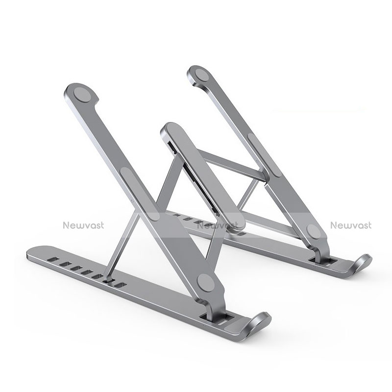 Universal Laptop Stand Notebook Holder T01 for Apple MacBook 12 inch Gray