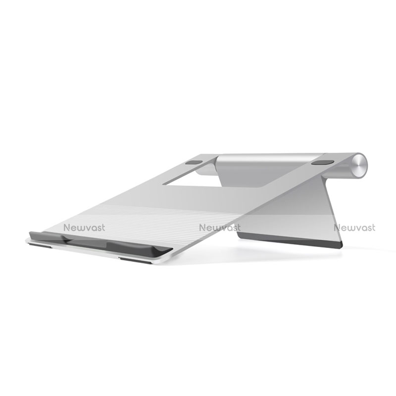 Universal Laptop Stand Notebook Holder T11 for Samsung Galaxy Book Flex 13.3 NP930QCG Silver
