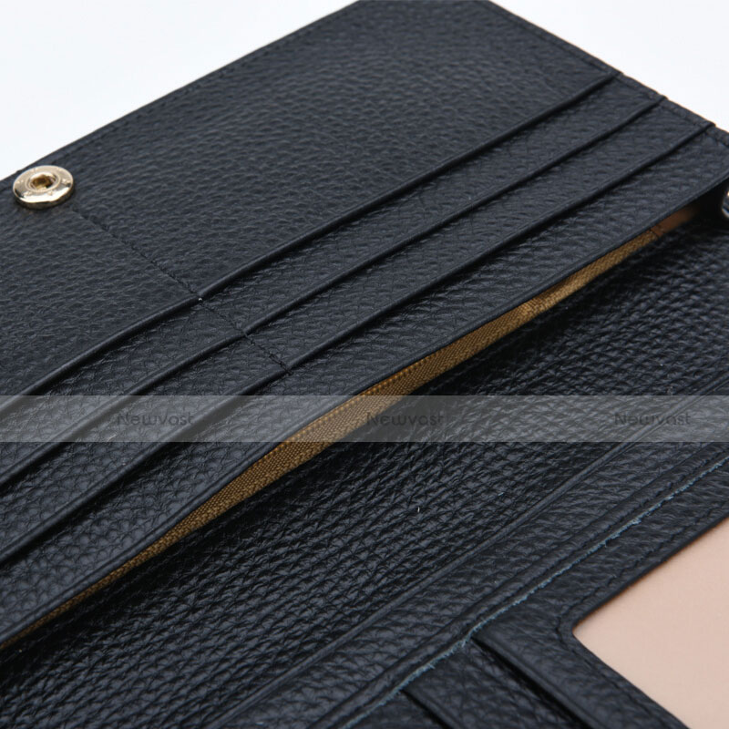 Universal Leather Wristlet Wallet Handbag Case Dancing Girl Black