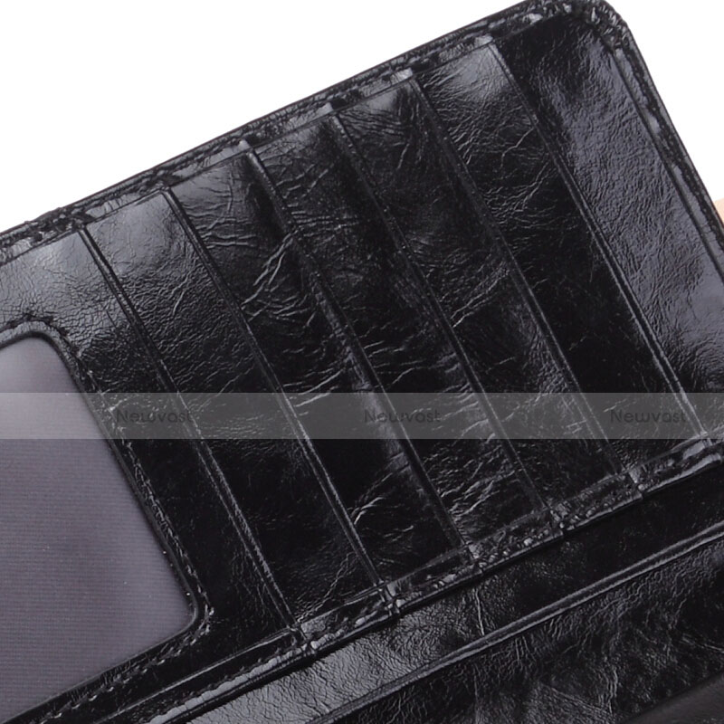 Universal Leather Wristlet Wallet Handbag Case H02 Black