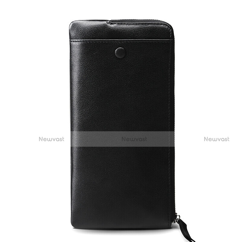 Universal Leather Wristlet Wallet Handbag Case H05 Black