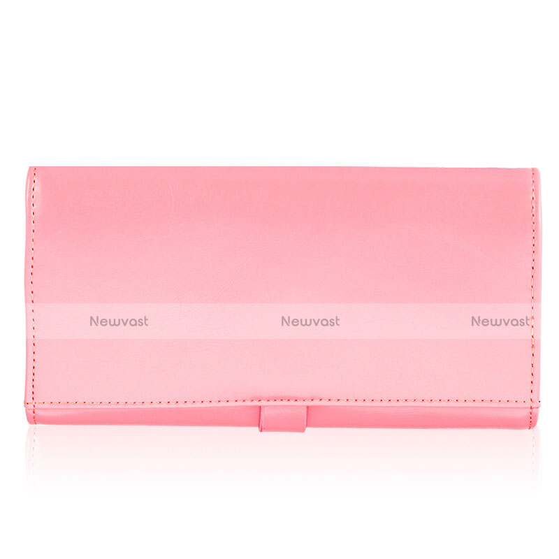 Universal Leather Wristlet Wallet Handbag Case H14 Pink