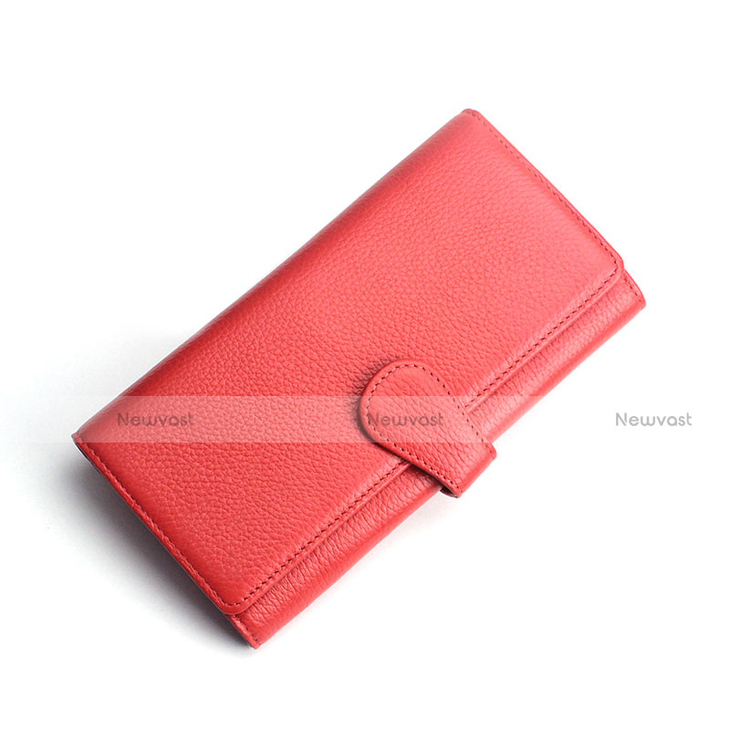 Universal Leather Wristlet Wallet Handbag Case K02 Red