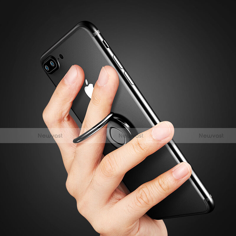 Universal Mobile Phone Finger Ring Stand Holder Black