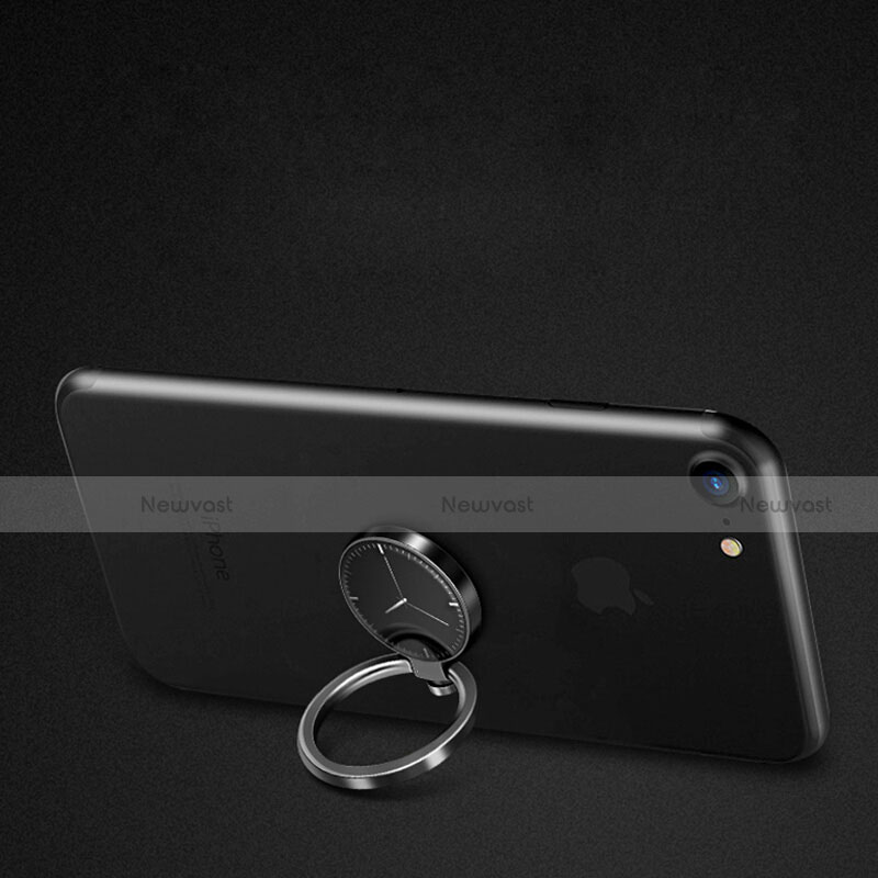 Universal Mobile Phone Magnetic Finger Ring Stand Holder H08 Black