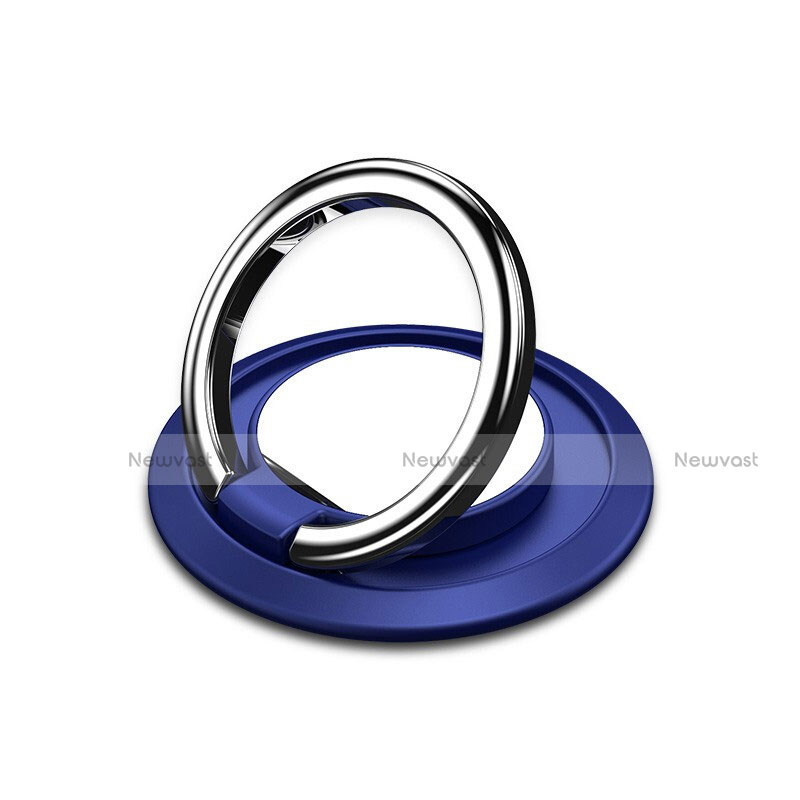 Universal Mobile Phone Magnetic Finger Ring Stand Holder H10 Blue