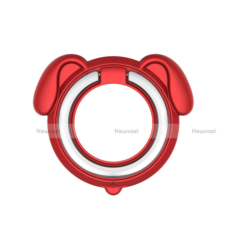 Universal Mobile Phone Magnetic Finger Ring Stand Holder H15 Red