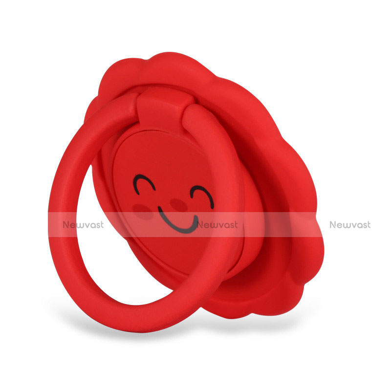 Universal Mobile Phone Magnetic Finger Ring Stand Holder H17 Red